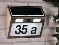 Hausnummer Solar LED beleuchtet,Bewegungssensor#Neu# Sachsen - Taura Vorschau