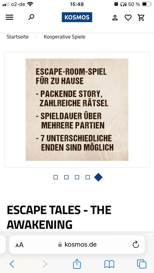 Tausche Spiel gegen Spiel biete ESCAPE TALES - THE AWAKENING in Plauen