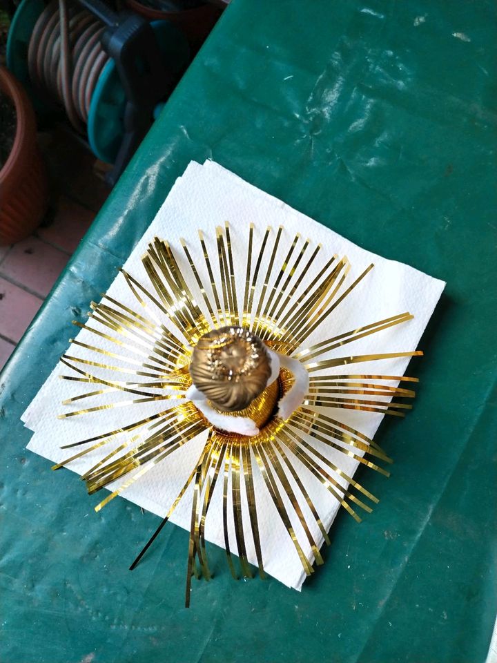 Engel Rauschgold selten alt Baumspitze Baumschmuck Schutzengel in Bad König