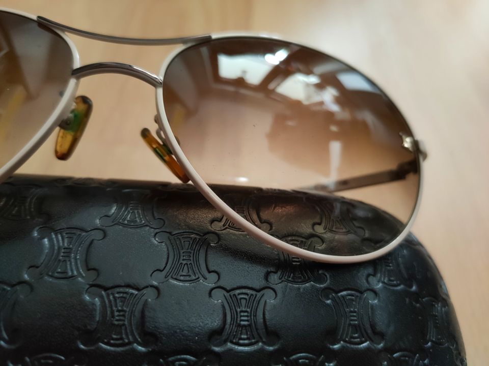 CÉLINE elegante Sonnenbrille 100% Original Vintage Piece Beige in Plochingen