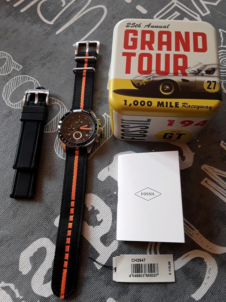 Fossil Chrono mit 2 Armbändern und original Box in Lensahn