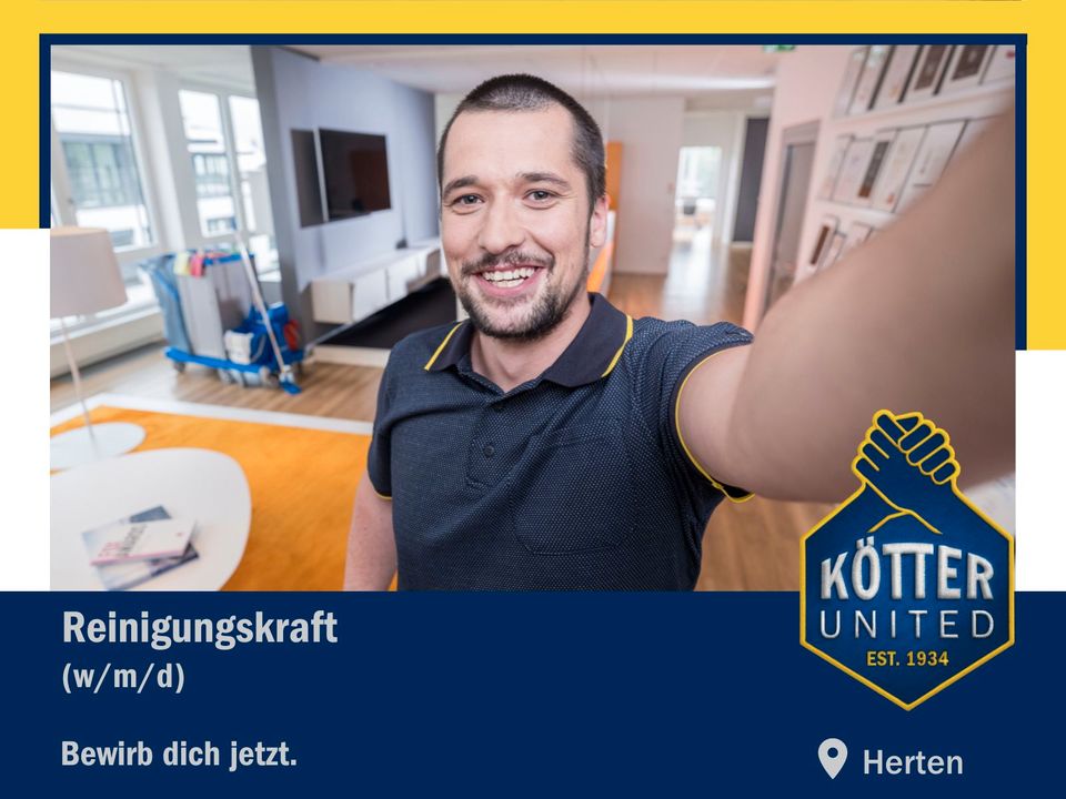 Reinigungskraft (m/w/d) in Herten - morgens (1,5 Std./Tag) in Herten