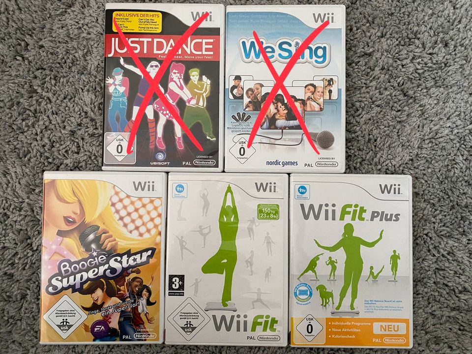 Wii Spiele - Wii Fit, Wii Fit Plus, Boogie Superstar in Hunsrück
