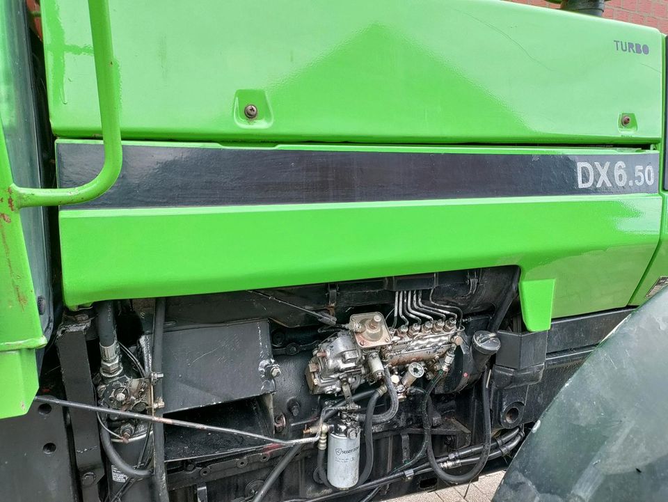 Deutz DX 6.50 Allrad Kabine Schlachtfest 30km/h Getriebeprobleme in Straelen