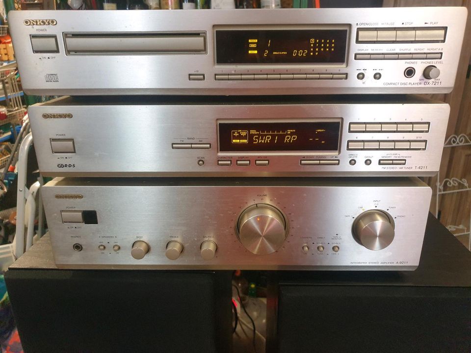 Onkyo A-9211 T-4211 DX-7211 Sound System Verstärker Radio CD HiFi in Worms