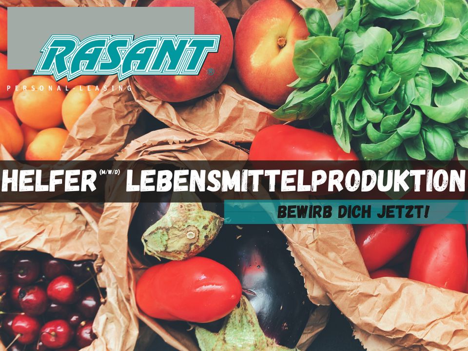 *HGN* Wir suchen DICH als Mitarbeiter in der Lebensmittelproduktion (m/w/d) in Vollzeit in Hagenow