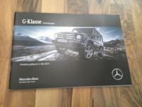 Mercedes G Modell Prospekt Preisliste von 5/2017 mit 76 Seiten !! Niedersachsen - Göttingen Vorschau