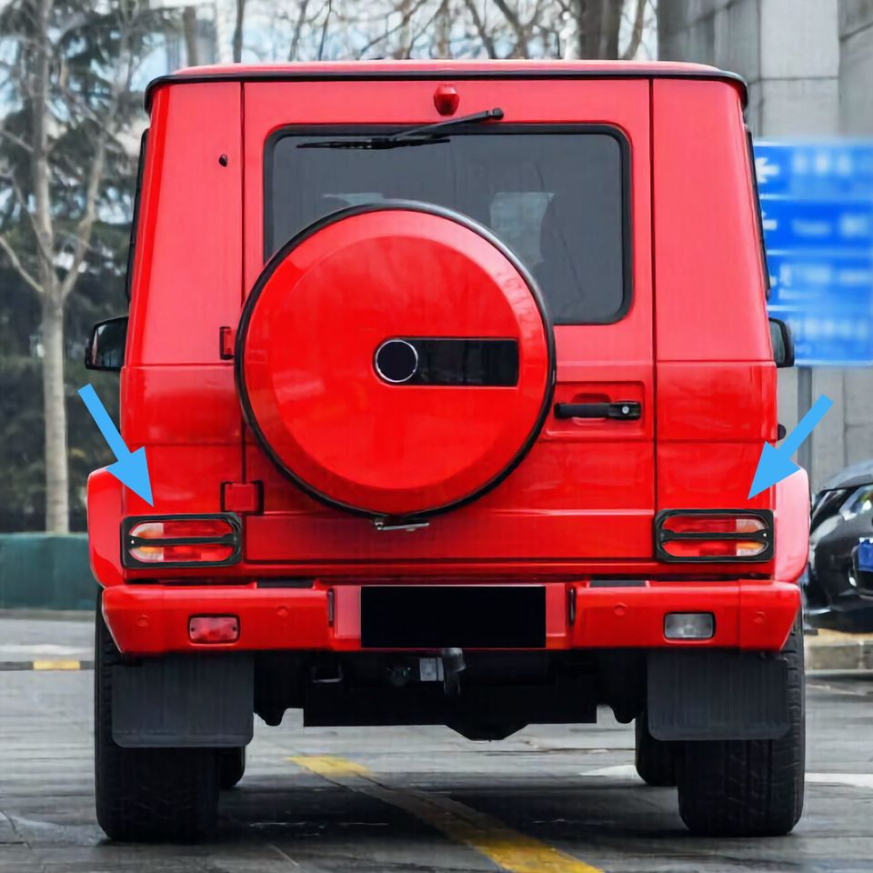 Echt Carbon Rücklicht Schutz Blenden für Mercedes G Klasse W463 in Weißensberg