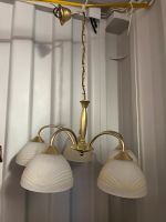 Wohnzimmerlampe, Gold, Glas, Deckenlampe mit Birnen Leipzig - Dölitz-Dösen Vorschau