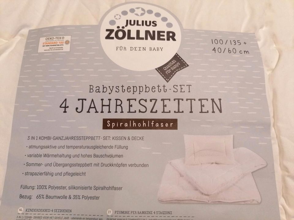 Steppbett Kinder 100x135cm + 40x60cm Zöllner in Gründau