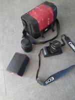 Canon Spiegelreflexkamera analog + Teleobjektiv + Tasche Nordrhein-Westfalen - Kürten Vorschau