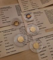 5 x Goldmünzen - je 0,5 Gramm 375er Gold - Bayern - Pfarrweisach Vorschau