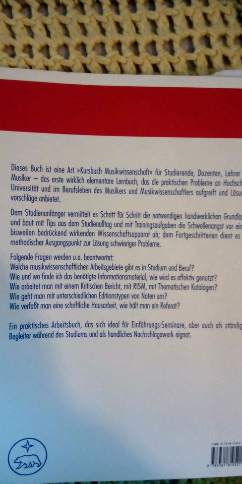 MUSIKWISSENSCHAFTLICHES ARBEITEN Nicole Schwindt-Gross Bärenreite in Fehmarn