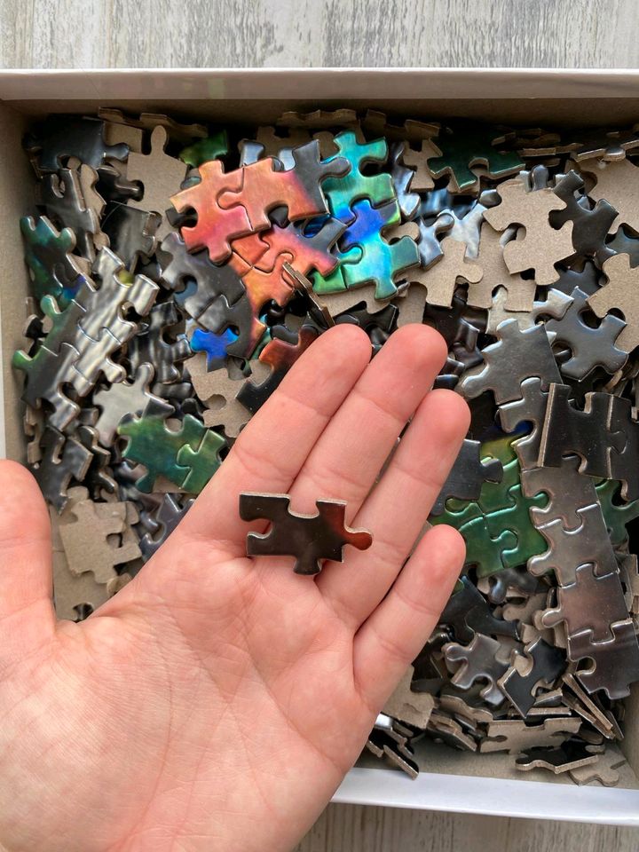 Aluminium Effekt Katzenpuzzle mit 1000 Teilen in Kalbsrieth