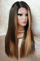 Perücke mit Lace an Front Wig ombre schwarz braun blond Silk Base Düsseldorf - Stadtmitte Vorschau