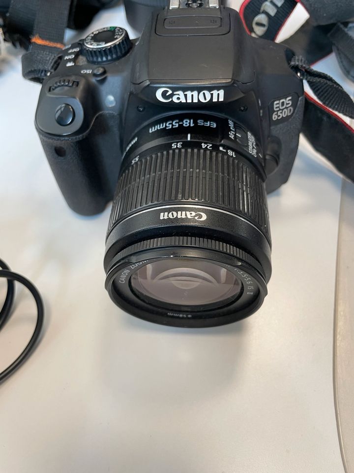 Spiegelreflexkamera Canon eos 650d mit Zubehör in Neu Ulm