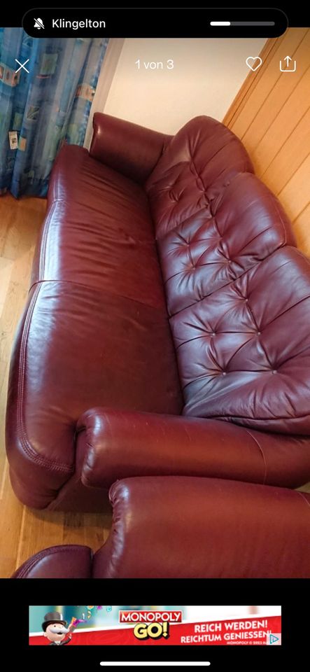 Leder Couch in Mannheim