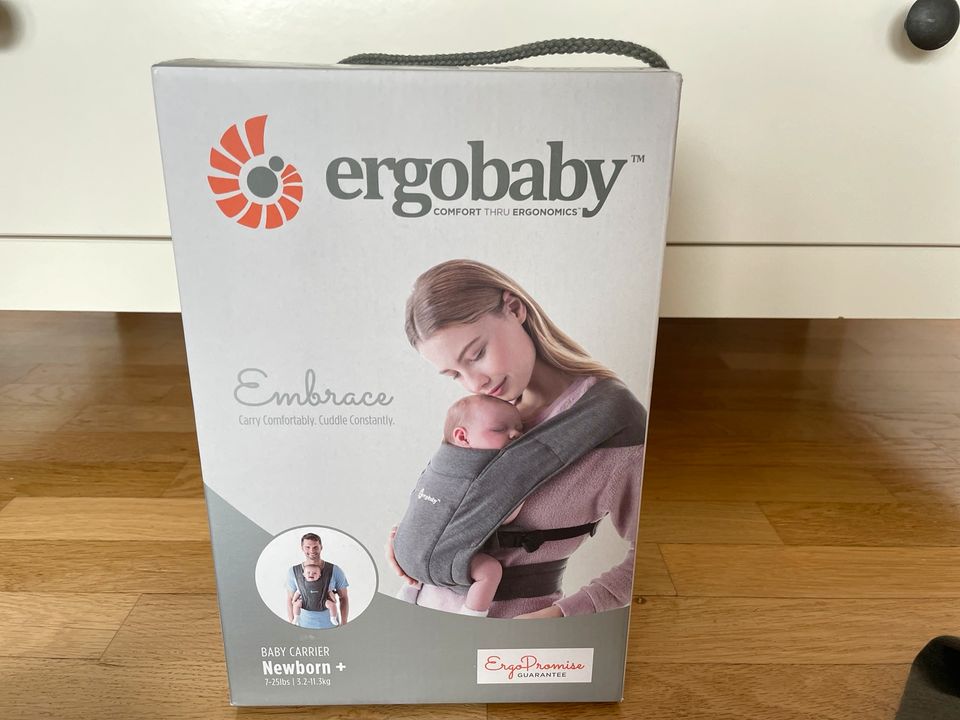 ERGOBABY EMBRACE Babytrage neuwertig in Bad Vilbel