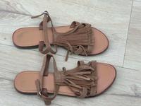 Damen Sommer Leder  Sandalen gr41 Hessen - Taunusstein Vorschau
