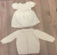 BABY KLEID mit BODY und STRICKJÄCKCHEN WEISS Nordrhein-Westfalen - Erwitte Vorschau