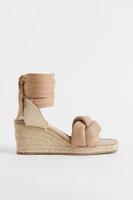 Espadrilles Wedges zum Schnüren von H&M Echtleder Sandalen Berlin - Zehlendorf Vorschau