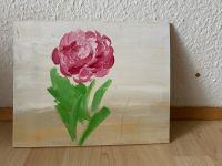 Rose handgemalt Acryl auf Holz 30 cm x 20 cm Nürnberg (Mittelfr) - Mitte Vorschau