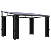 Pavillon mit Vorhängen 405x294x244 cm Anthrazit Pergola Bayern - Bad Kissingen Vorschau