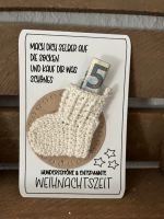 Geldgeschenk Karte Weihnachten „Mach dich selber auf die Socke“ Niedersachsen - Schwarmstedt Vorschau