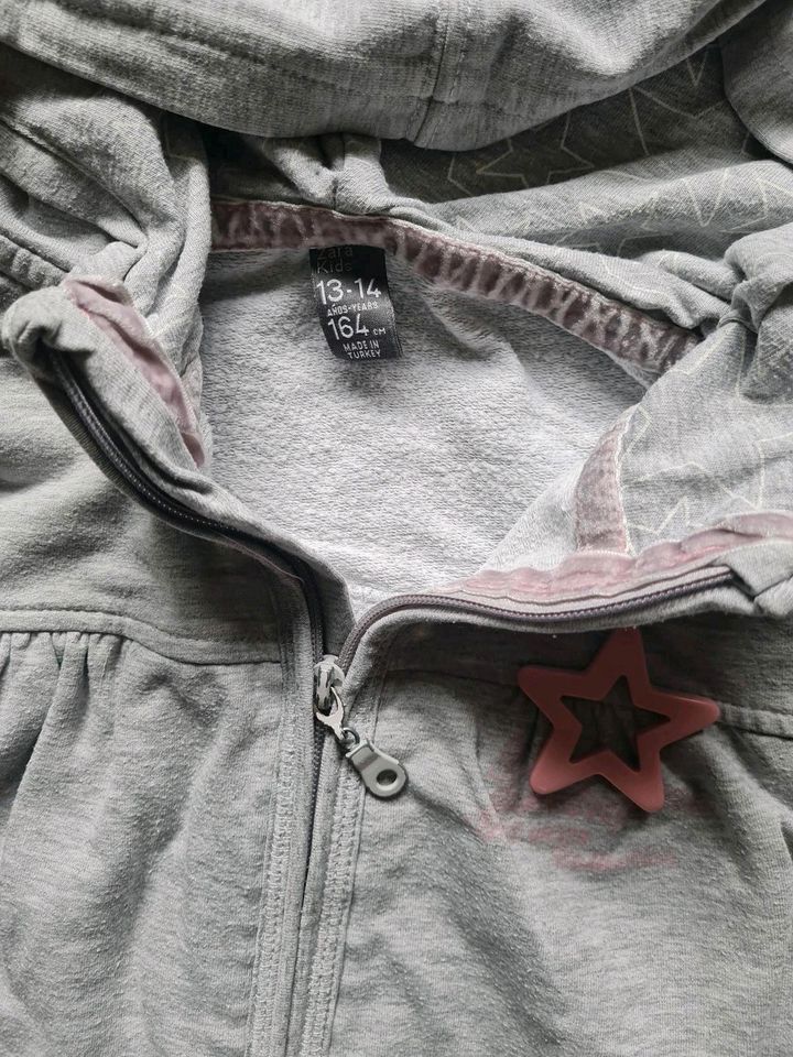 Sweatjacke grau Zara Kids Gr. 13 / 14 , 164 in Stolzenau