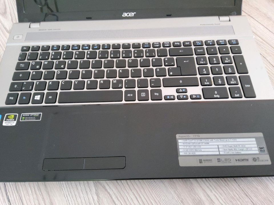 Acer Aspire V3, i5, 17,3", Laptop, voll funktionsfähig in Dachau