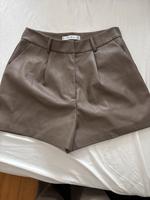 Braune Leder Shorts Wandsbek - Hamburg Tonndorf Vorschau