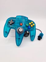 Nintendo 64 Controller Clear Blue Blau-Weiß Transparent N64 Niedersachsen - Rhauderfehn Vorschau