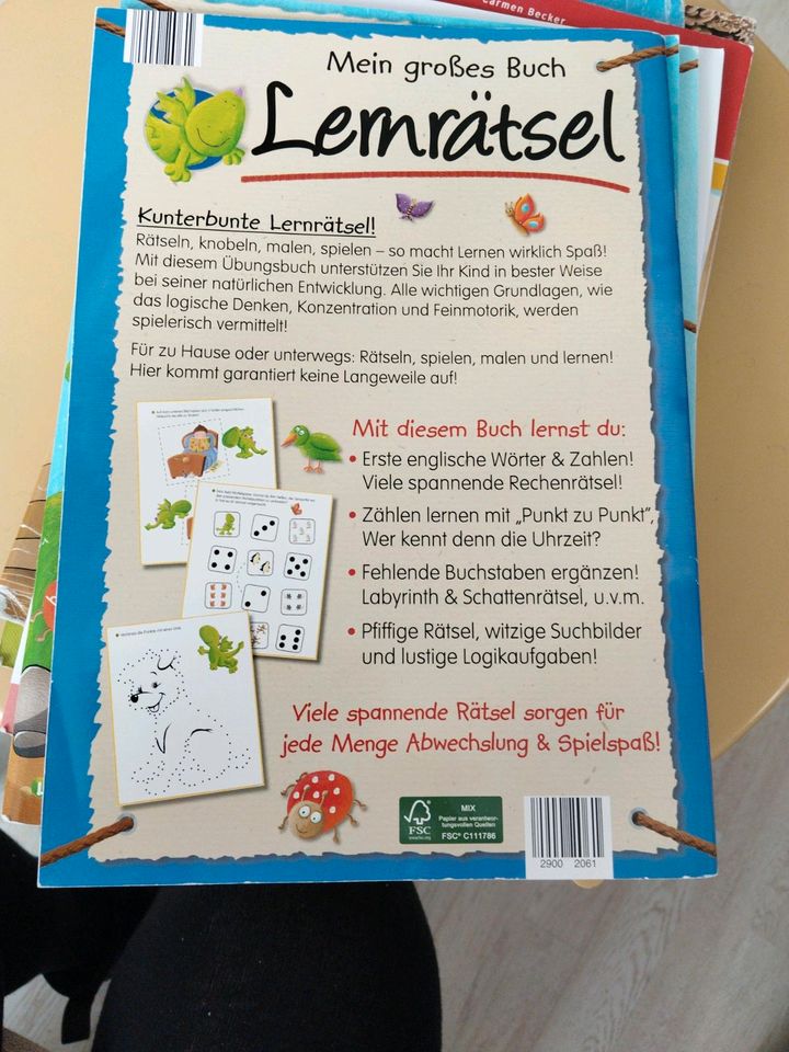 Lernrätsel Buch - Knobeln - Lernen - Spielen - Malen in Bad Laasphe