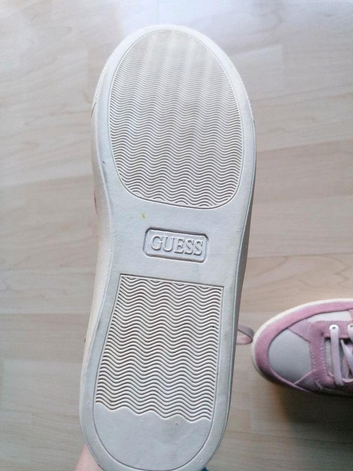 Guess Sneaker 37 Leder Rosa Wildleder Highsneaker in Dormagen