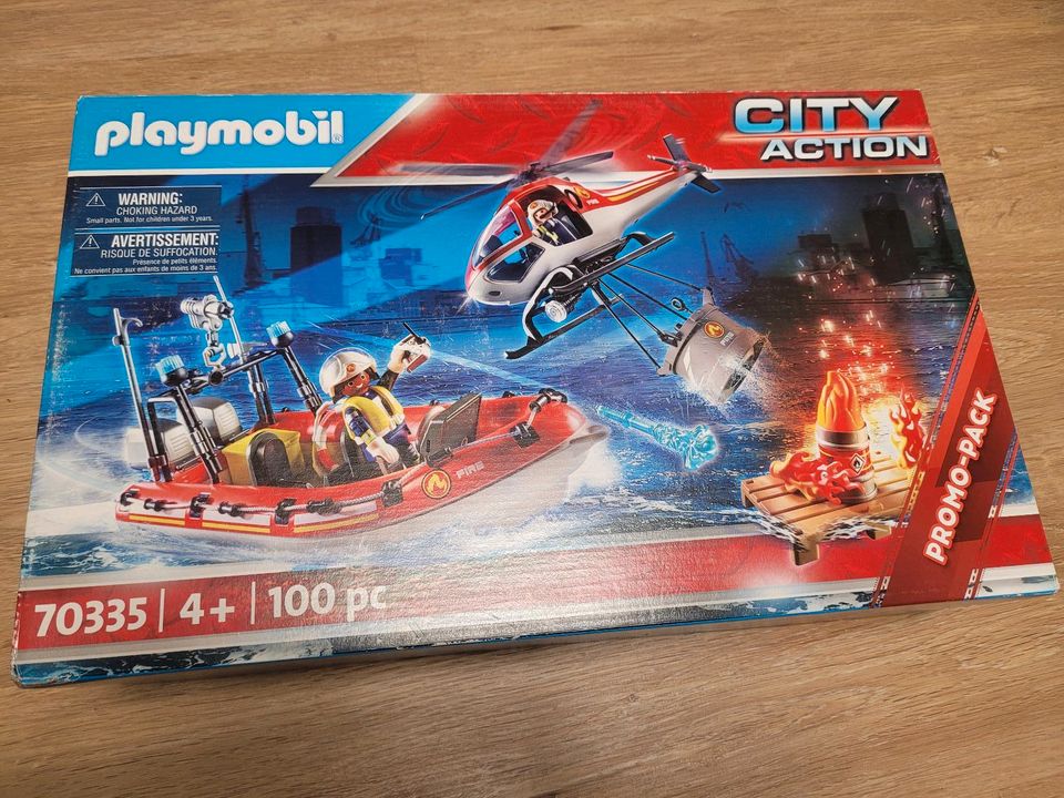 Playmobil City Action Feuerwehreinsatz mit Heli und Boot  NEU/OVP in Kösching