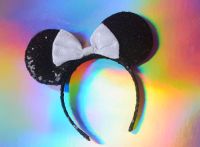 Mickey Mouse Ohren, Disney, Elegant, Pailletten, Schwarz Nordrhein-Westfalen - Werl Vorschau