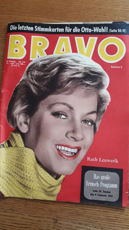 Alte Illustrierte, Das NEUE BLATT, BRAVO- Fernsehprogramm, 1963 in Regensburg