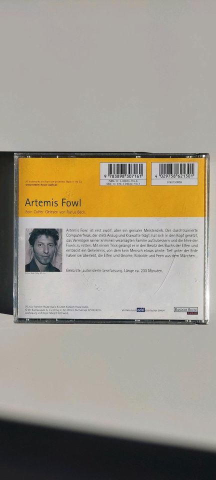 CDs Hörbuch Artemis Fowl (1. Buch) in Berndorf