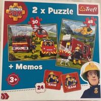 Wie Neu!!! Puzzle Memory Memo Feuerwehrmann Sam Spiel Niedersachsen - Harsefeld Vorschau