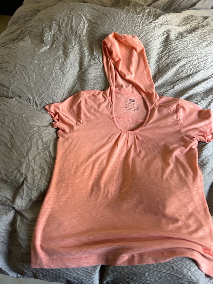 Jack Wolfskin Damen t Shirt mit Kapuze gr L in Herforst