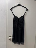 Hunkemöller Nachthemd Satin lace Trim in Schwarz mit Spitze Düsseldorf - Unterbach Vorschau