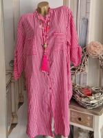 Hemdbluse Bluse 42 44 46 Hemdblusenkleid Kleid Italy pink weiss Nordrhein-Westfalen - Mönchengladbach Vorschau