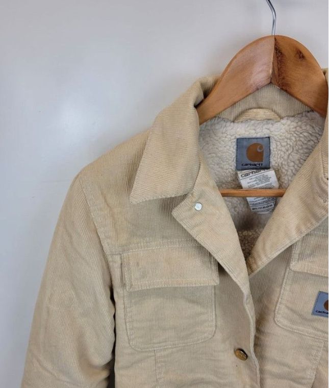 Carhartt Cord- Jacke warm gefüttert XS (Damen) beige in Heidelberg