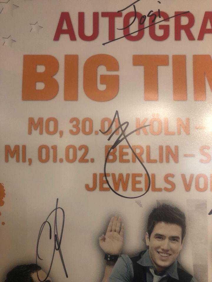 Big Time Rush Poster signed signiert Autogramm in Meerbusch