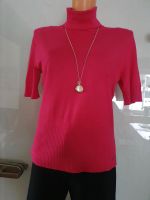 Pullover Pulli pink u. schwarz, Rollgragen, kurzarm Gr.40 Bayern - Beilngries Vorschau