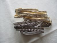 Wickelarmband, Armband, grau und beige, neu von YIK Fung Bayern - Volkach Vorschau