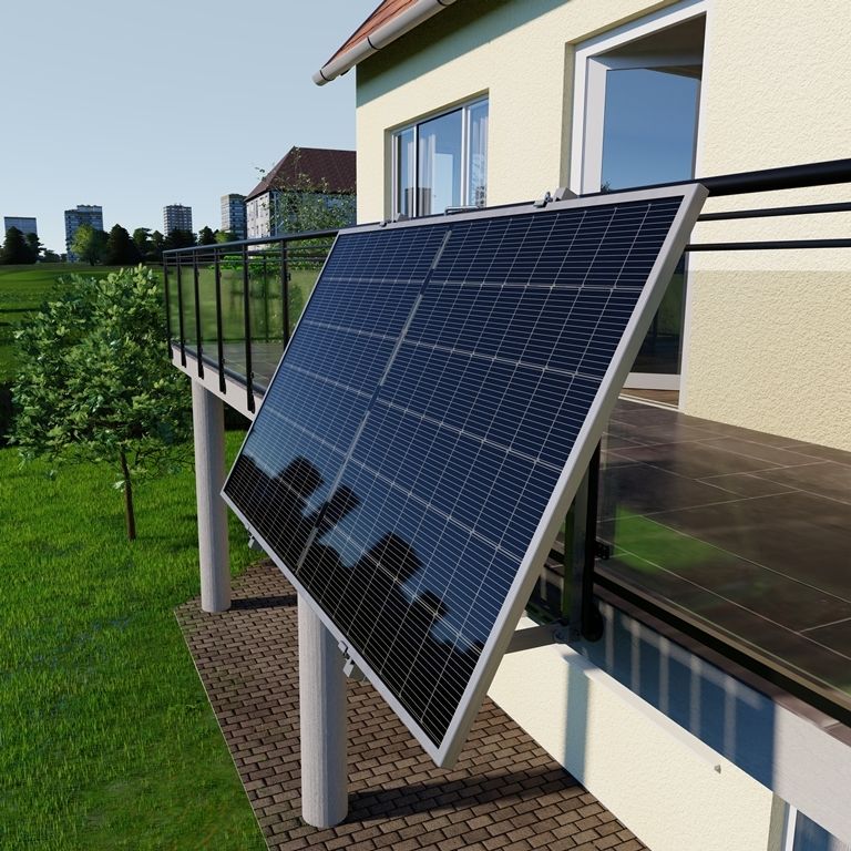 Balkonkraftwerk Solarpanel - Halterung universal flexibel einsetzbar Balkon, Dach, Boden in Norderstedt