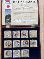 WM Medaillen 2002 Korea/Japan 10 Francs 11 verschiedene Länder Bayern - Germering Vorschau