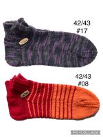 #08 #17 gestrickte Sneaker Socken Gr. 42 43 ** 75% Schurwolle Niedersachsen - Boffzen Vorschau