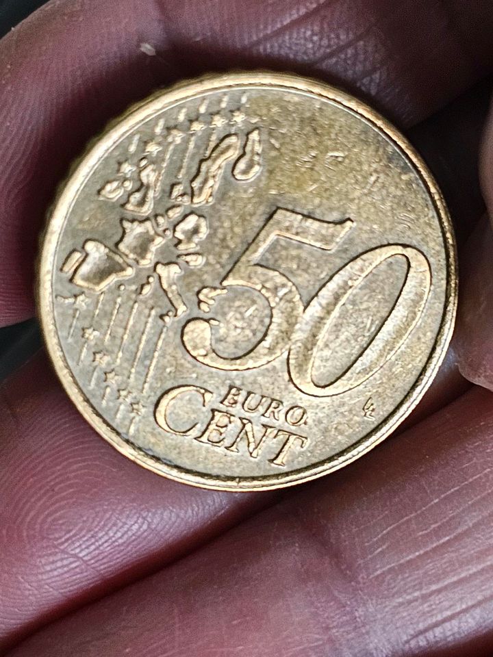 50 Euro Cent Münze Niederlande 2001  Sammlermünze in Homberg
